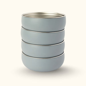 Misty Blue Bowls - 4 Piece Set