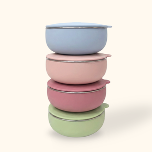 Monkey Proof Child Bowls with Lids - Jungle Haven
