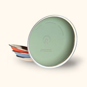 Evergrow Stainless Steel Plates with Silicone Base for Toddlers & Kids | Monkey Proof™